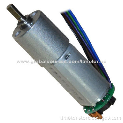 20mm 12V DC Gear Motor with Encoder 3ppr